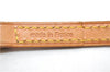 Authentic Louis Vuitton Leather Shoulder Strap Beige 46.9" LV 3021E