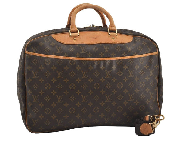 Authentic Louis Vuitton Monogram Alize 24 Heures Boston Hand Bag M41399 LV 3021I