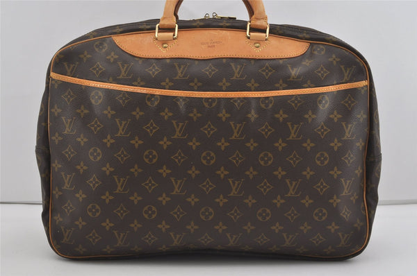 Authentic Louis Vuitton Monogram Alize 24 Heures Boston Hand Bag M41399 LV 3021I