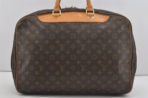 Authentic Louis Vuitton Monogram Alize 24 Heures Boston Hand Bag M41399 LV 3021I