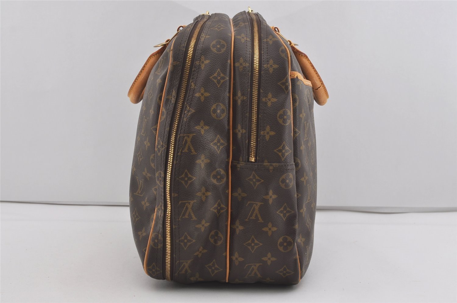 Authentic Louis Vuitton Monogram Alize 24 Heures Boston Hand Bag M41399 LV 3021I