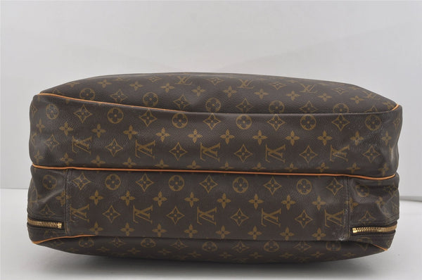 Authentic Louis Vuitton Monogram Alize 24 Heures Boston Hand Bag M41399 LV 3021I