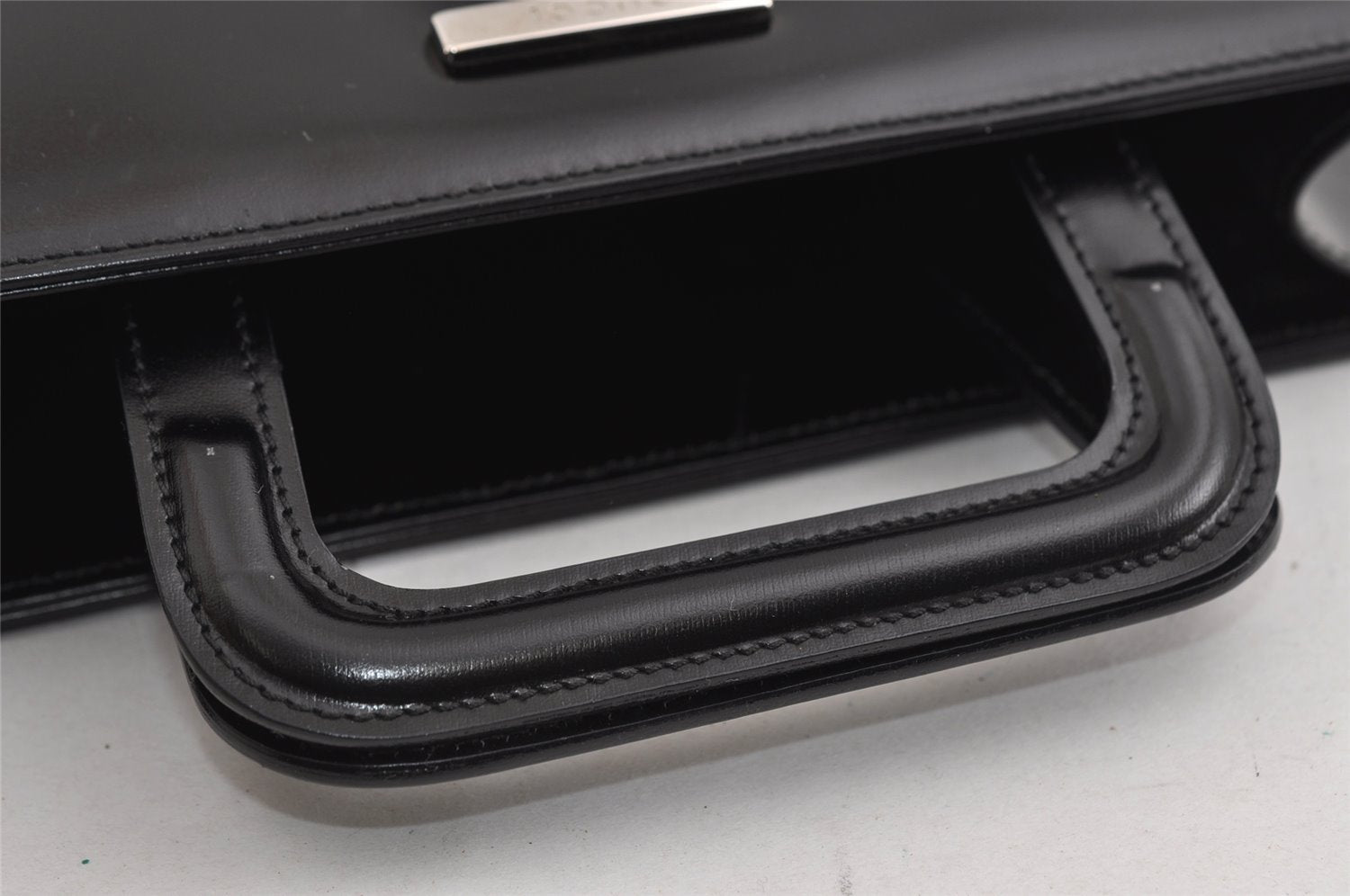 Authentic GUCCI Vintage 2in1 Hand Bag Vinyl Leather Clear 3022I