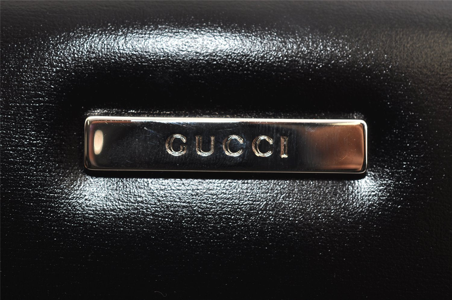 Authentic GUCCI Vintage 2in1 Hand Bag Vinyl Leather Clear 3022I