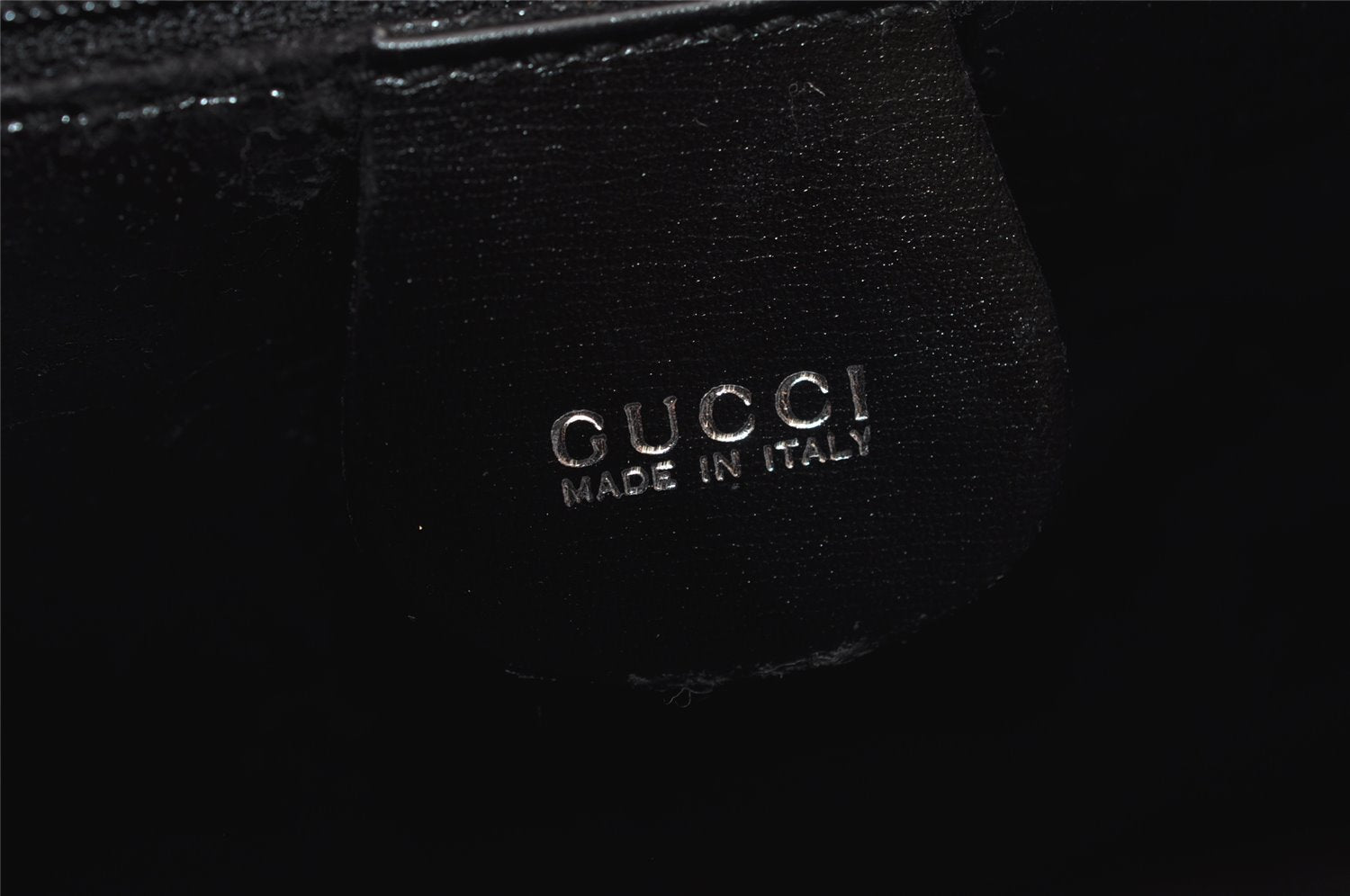 Authentic GUCCI Vintage 2in1 Hand Bag Vinyl Leather Clear 3022I