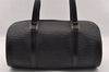 Authentic Louis Vuitton Epi Soufflot Black Hand Bag M52222 LV 3023I