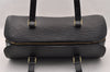 Authentic Louis Vuitton Epi Soufflot Black Hand Bag M52222 LV 3023I