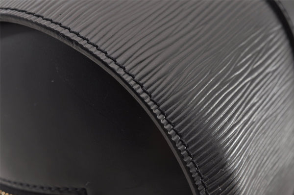 Authentic Louis Vuitton Epi Soufflot Black Hand Bag M52222 LV 3023I