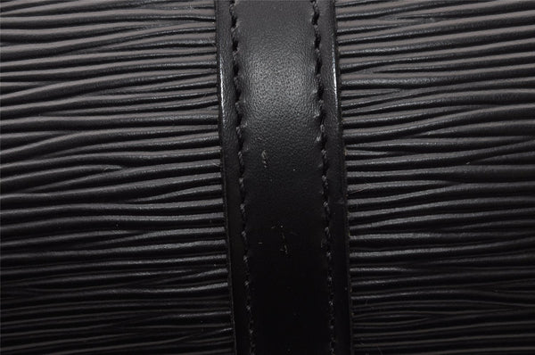 Authentic Louis Vuitton Epi Soufflot Black Hand Bag M52222 LV 3023I