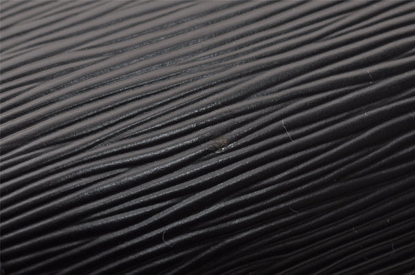 Authentic Louis Vuitton Epi Soufflot Black Hand Bag M52222 LV 3023I