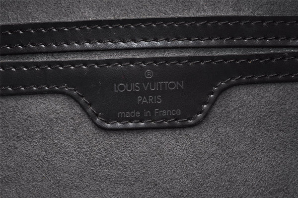 Authentic Louis Vuitton Epi Soufflot Black Hand Bag M52222 LV 3023I