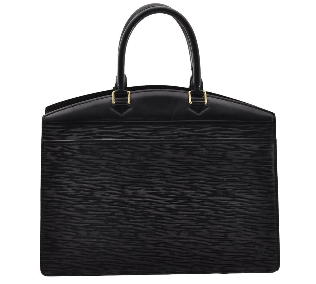 Authentic Louis Vuitton Epi Riviera Hand Bag Black M48182 LV 3025I