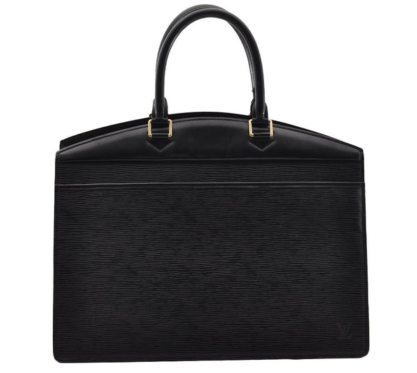 Authentic Louis Vuitton Epi Riviera Hand Bag Black M48182 LV 3025I