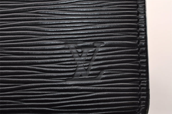 Authentic Louis Vuitton Epi Riviera Hand Bag Black M48182 LV 3025I
