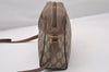 Authentic GUCCI Web Sherry Line Shoulder Cross Bag GG PVC Leather Brown 3026I