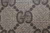 Authentic GUCCI Web Sherry Line Shoulder Cross Bag GG PVC Leather Brown 3026I