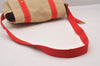 Auth Louis Vuitton Antigua Buzas PM Shoulder Cross Bag Beige Red M40041 LV 3028I