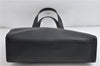 Authentic GUCCI Vintage Hand Bag Leather 0020347 Black 3031D