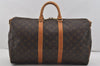 Authentic Louis Vuitton Monogram Keepall Bandouliere 45 M41418 Boston Bag 3031I