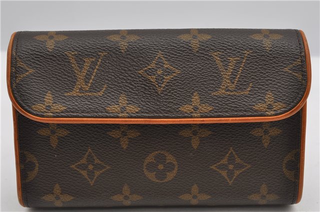 Auth Louis Vuitton Monogram Pochette Florentine Pouch Waist Bag M51855 LV 3035F