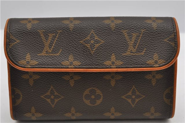 Auth Louis Vuitton Monogram Pochette Florentine Pouch Waist Bag M51855 LV 3035F