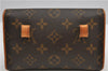 Auth Louis Vuitton Monogram Pochette Florentine Pouch Waist Bag M51855 LV 3035F