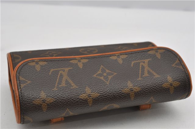Auth Louis Vuitton Monogram Pochette Florentine Pouch Waist Bag M51855 LV 3035F