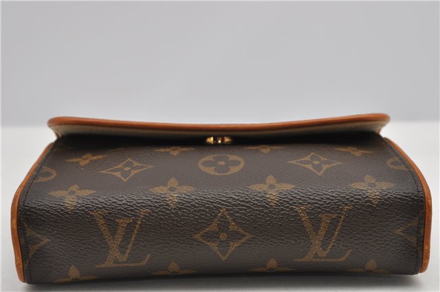 Auth Louis Vuitton Monogram Pochette Florentine Pouch Waist Bag M51855 LV 3035F