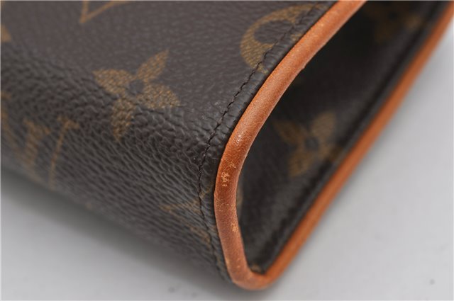 Auth Louis Vuitton Monogram Pochette Florentine Pouch Waist Bag M51855 LV 3035F