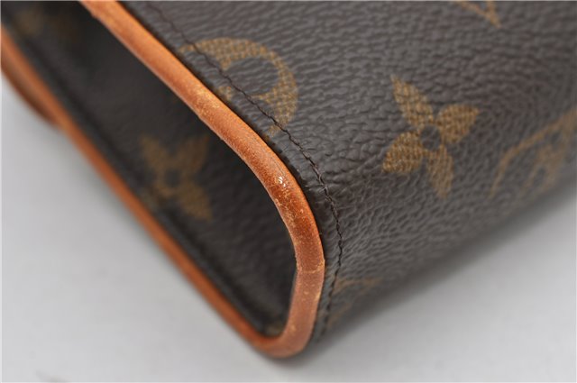Auth Louis Vuitton Monogram Pochette Florentine Pouch Waist Bag M51855 LV 3035F