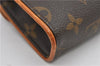 Auth Louis Vuitton Monogram Pochette Florentine Pouch Waist Bag M51855 LV 3035F