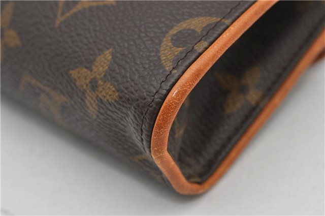 Auth Louis Vuitton Monogram Pochette Florentine Pouch Waist Bag M51855 LV 3035F