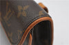 Auth Louis Vuitton Monogram Pochette Florentine Pouch Waist Bag M51855 LV 3035F