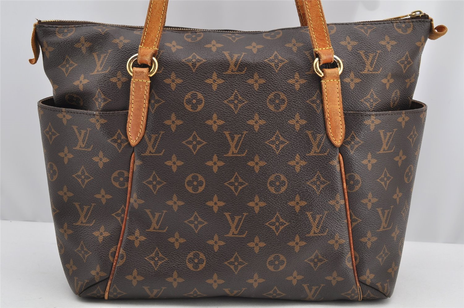 Authentic Louis Vuitton Monogram Totally MM Shoulder Tote Bag M41015 LV 3035I