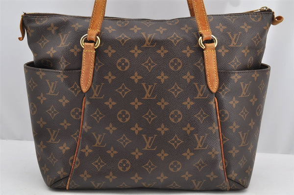 Authentic Louis Vuitton Monogram Totally MM Shoulder Tote Bag M41015 LV 3035I