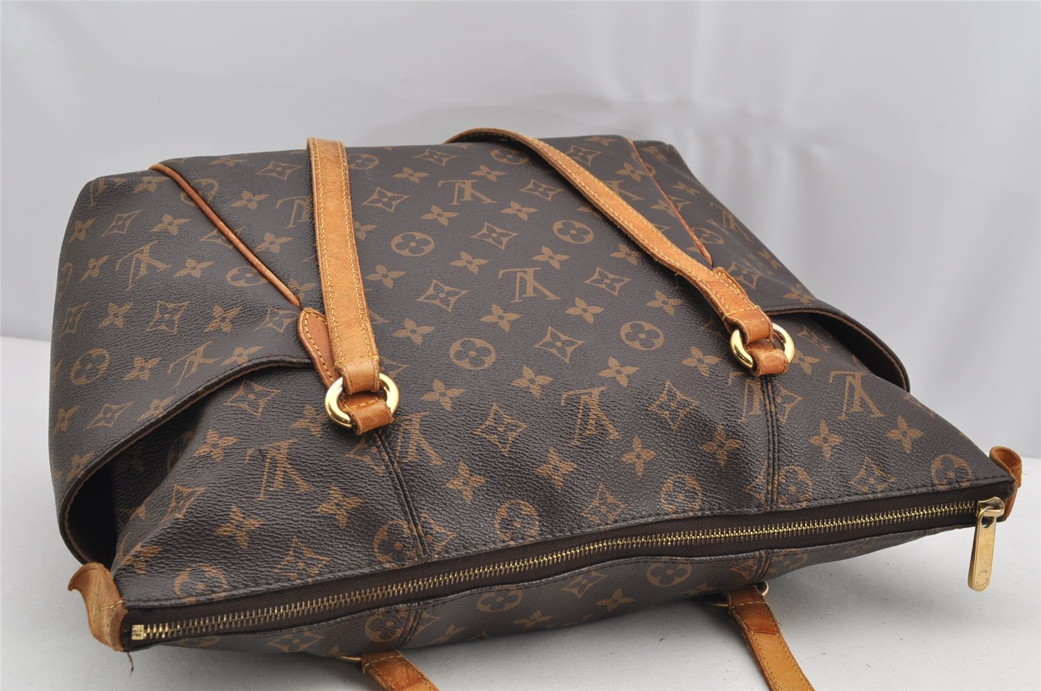 Authentic Louis Vuitton Monogram Totally MM Shoulder Tote Bag M41015 LV 3035I