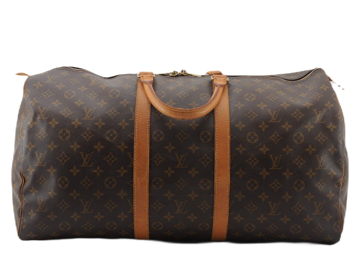 Authentic Louis Vuitton Monogram Keepall 55 Travel Boston Bag M41424 LV 3036F