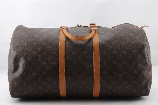 Authentic Louis Vuitton Monogram Keepall 55 Travel Boston Bag M41424 LV 3036F