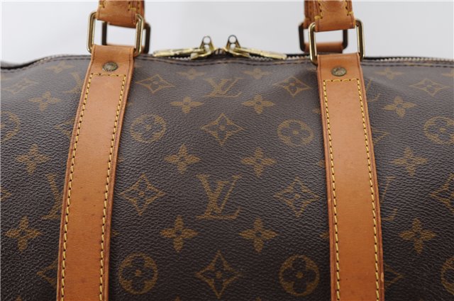 Authentic Louis Vuitton Monogram Keepall 55 Travel Boston Bag M41424 LV 3036F