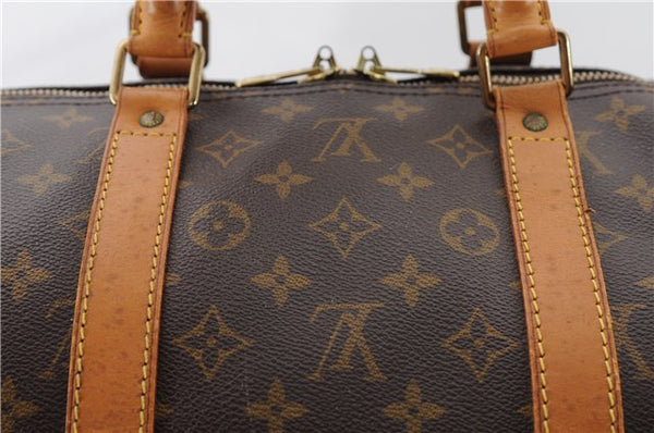 Authentic Louis Vuitton Monogram Keepall 55 Travel Boston Bag M41424 LV 3036F