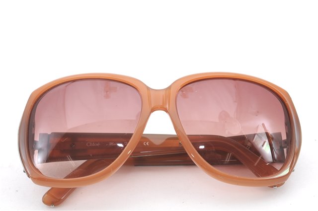 Authentic Chloe Vintage Sunglasses CL2125 Plastic Brown 3037C