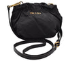 Authentic PRADA Nylon Tessuto Leather Shoulder Cross Body Bag Purse Black 3037I