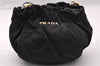 Authentic PRADA Nylon Tessuto Leather Shoulder Cross Body Bag Purse Black 3037I