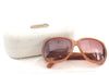 Authentic Chloe Vintage Sunglasses CL2125 Plastic Brown 3037C