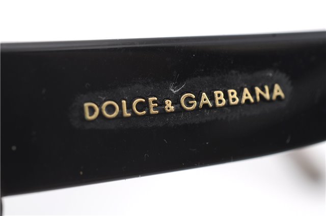 Authentic DOLCE&GABBANA Vintage Sunglasses 4101-A Plastic Black Box 3038C