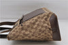 Authentic GUCCI Shoulder Tote Bag GG Canvas Leather 34339 Brown 3038D