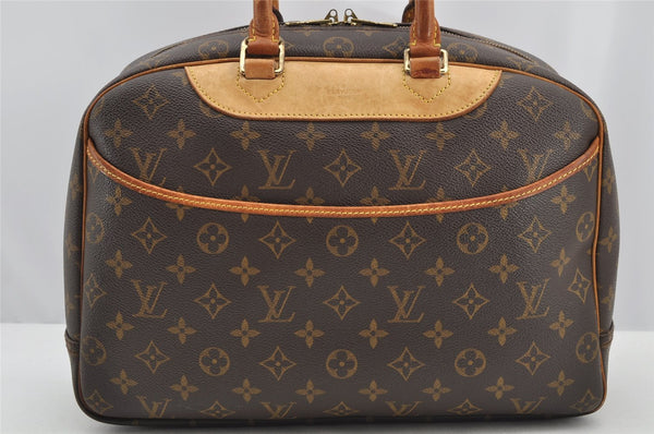 Authentic Louis Vuitton Monogram Deauville Hand Bag M47270 LV 3039I