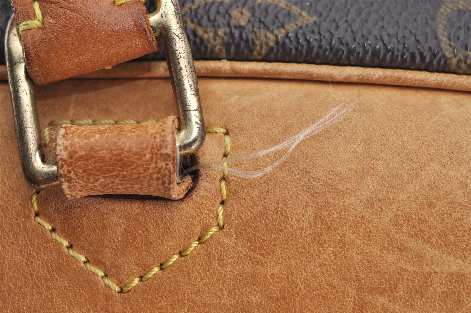 Authentic Louis Vuitton Monogram Deauville Hand Bag M47270 LV 3039I