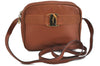 Auth Salvatore Ferragamo Vara Shoulder Cross Body Bag Leather Brown SF 3045D