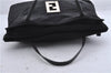 Authentic FENDI Zucca Shoulder Hand Bag Nylon Leather Black 3046D